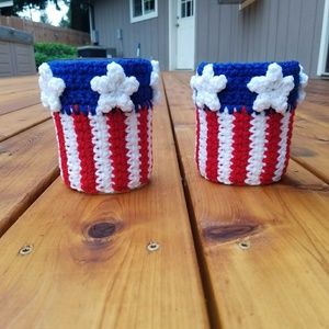 Patriotic mason jars